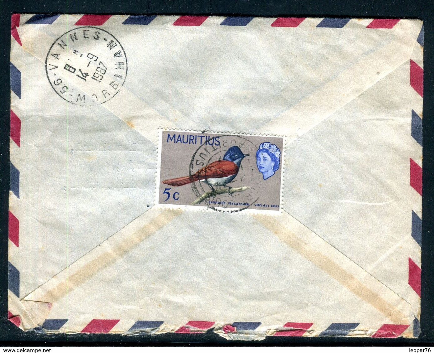 Maurice - Enveloppe De Port Louis Pour La France En 1967, Affranchissement Oiseaux Recto Et Verso - J 37 - Mauricio (...-1967)