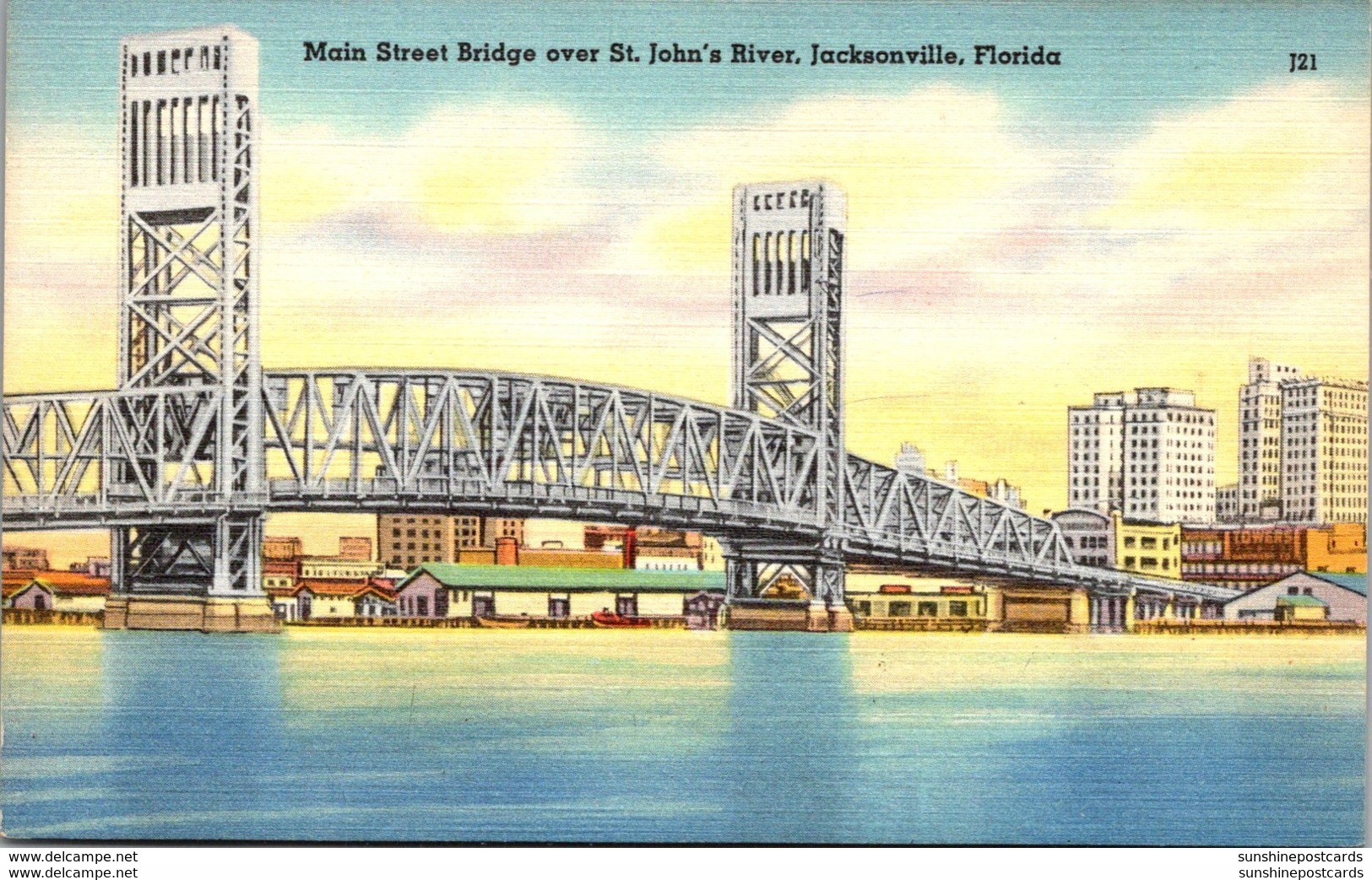 Florida Jacksonville Main Street Bridge Over St John's River - Jacksonville