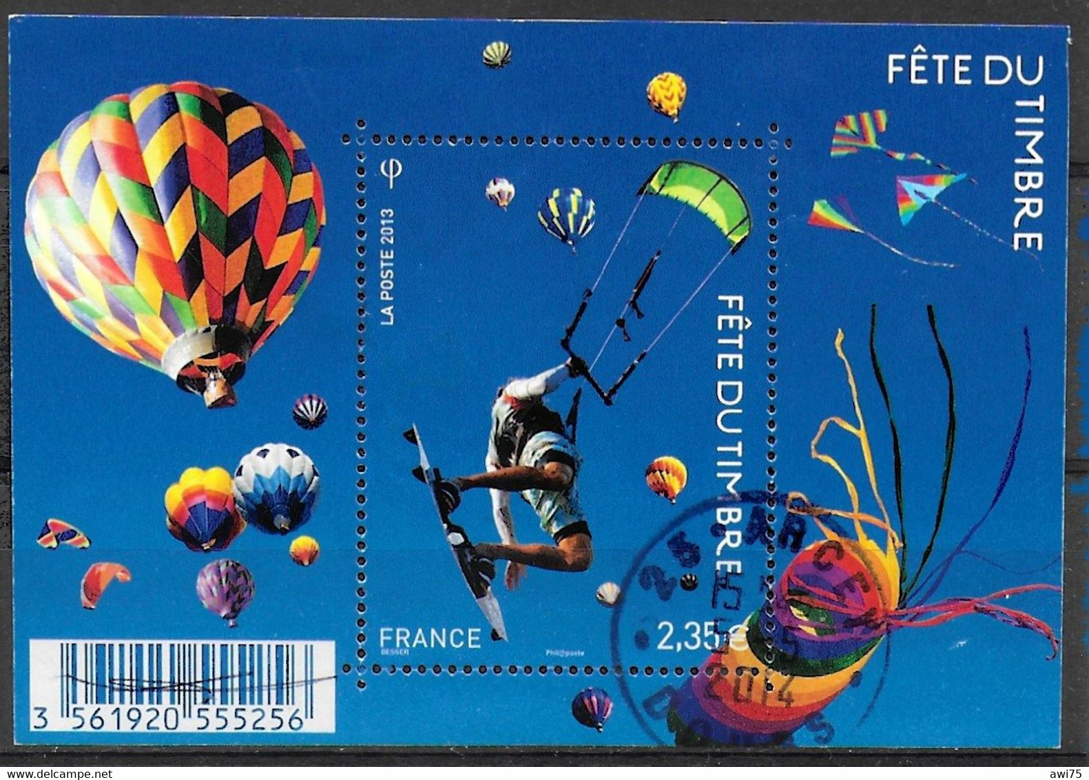 "Fête Du Timbre - Kitsurf" 2013 - F4810 - Used Stamps