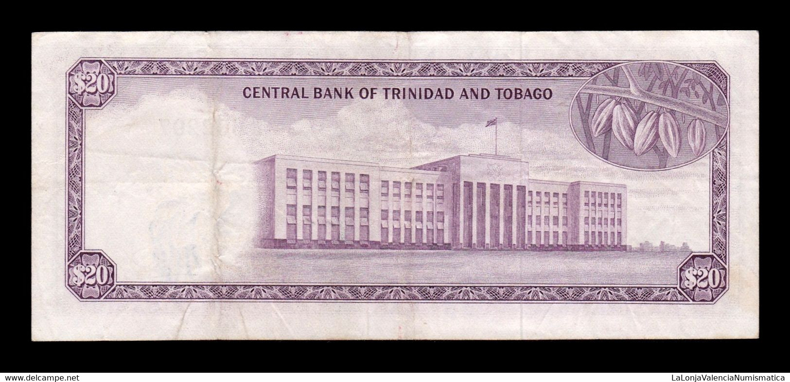 Trinidad & Tobago 20 Dollars Elizabeth II L. 1964 Pick 29b MBC VF - Trinité & Tobago