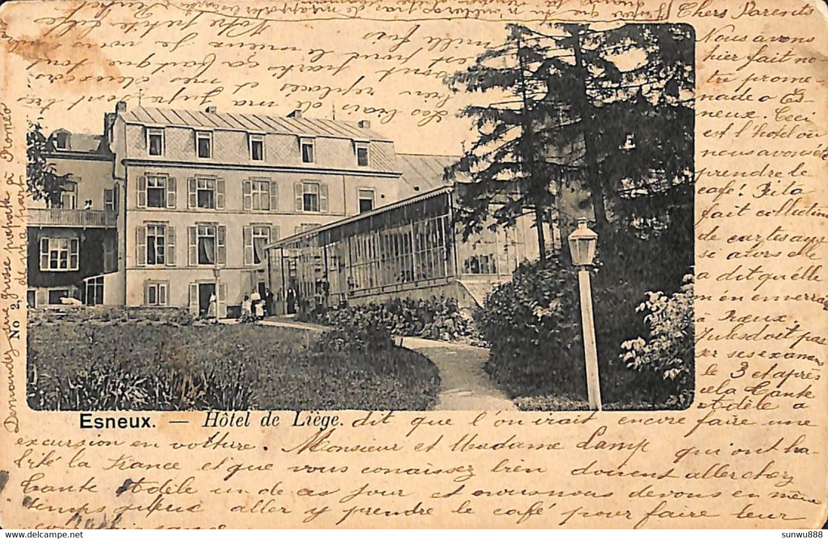 Esneux - Hôtel De Liège (animée 1901) - Esneux
