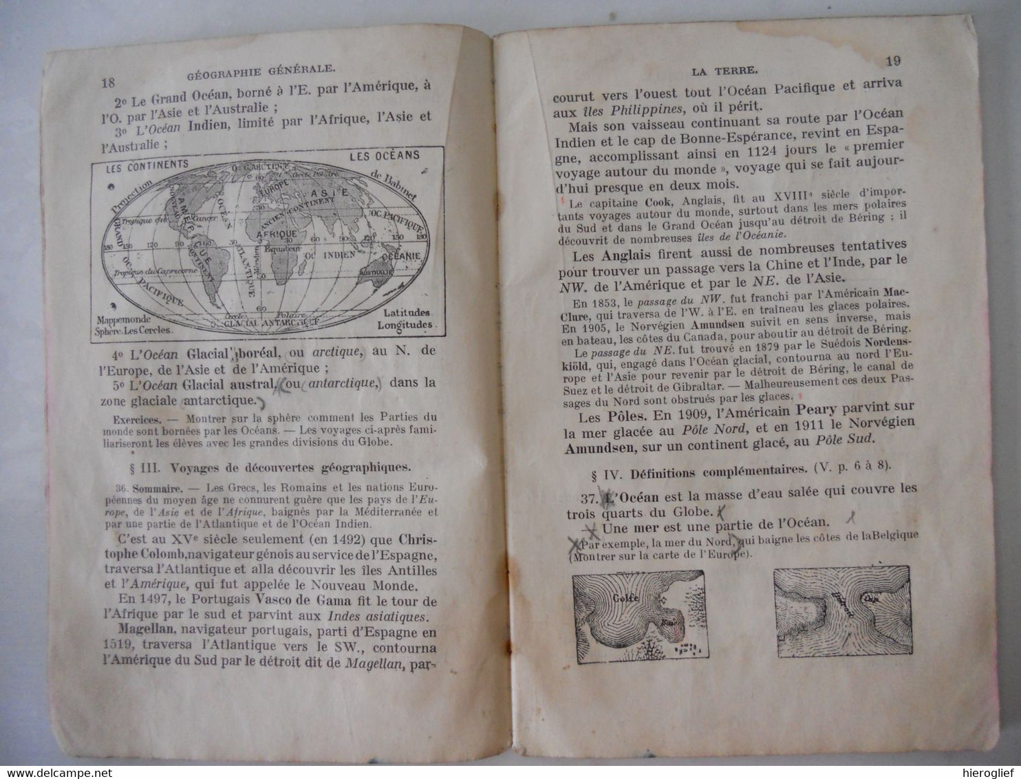 Cours élémentaire Ou Petite Géographie à L'usage Des écoles Primaires Par PAUL DALLE 1922 Congo Belge - 6-12 Ans