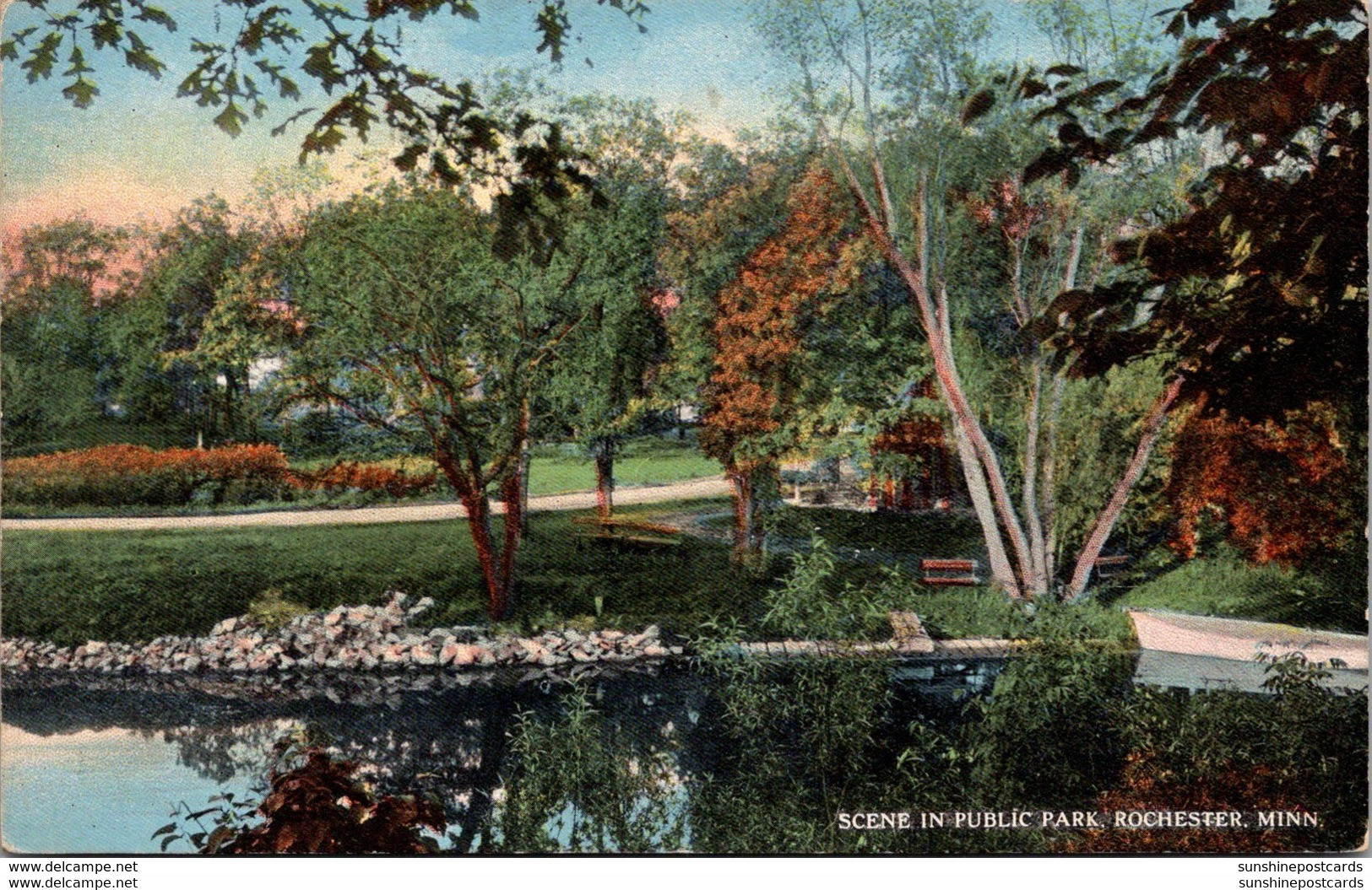 Minnesota Rochester Scene In Public Park 1915 - Rochester