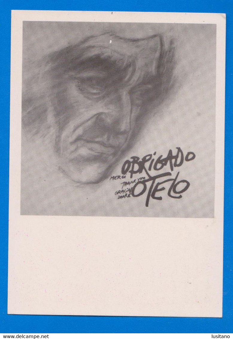 Otelo Sariva De Carvallho, Portugal 25 Avril Abril 1974, Dessin Ernest Pignon ( France) Pour La Liberation D'Otelo 1989 - Gefängnis & Insassen