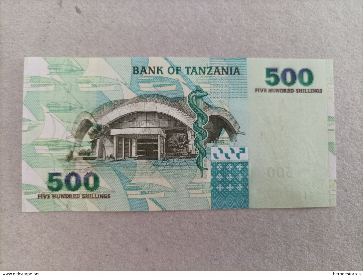 Billete De Tanzania De 500 Schillings, Bufalo, Año 2003, UNC - Tanzanie