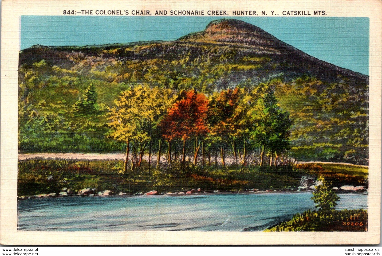 New York Catskills Hunter The Colonel's Chair And Schonarie Creek - Catskills