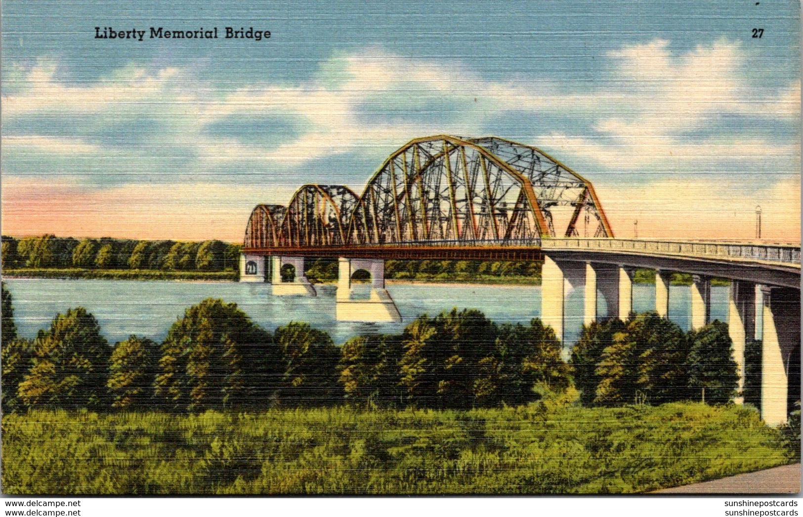 North Dakota Liberty Memorial Bridge Between Bismarck And Mandan 1946 - Bismark