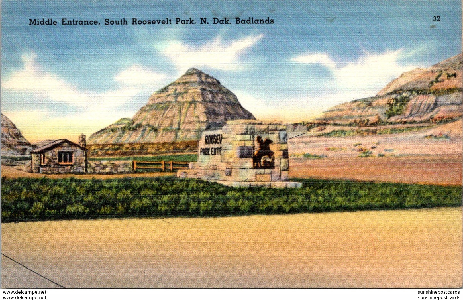 North Dakota Badlands South Roosevelt Park South Entrance 1944 - Otros & Sin Clasificación