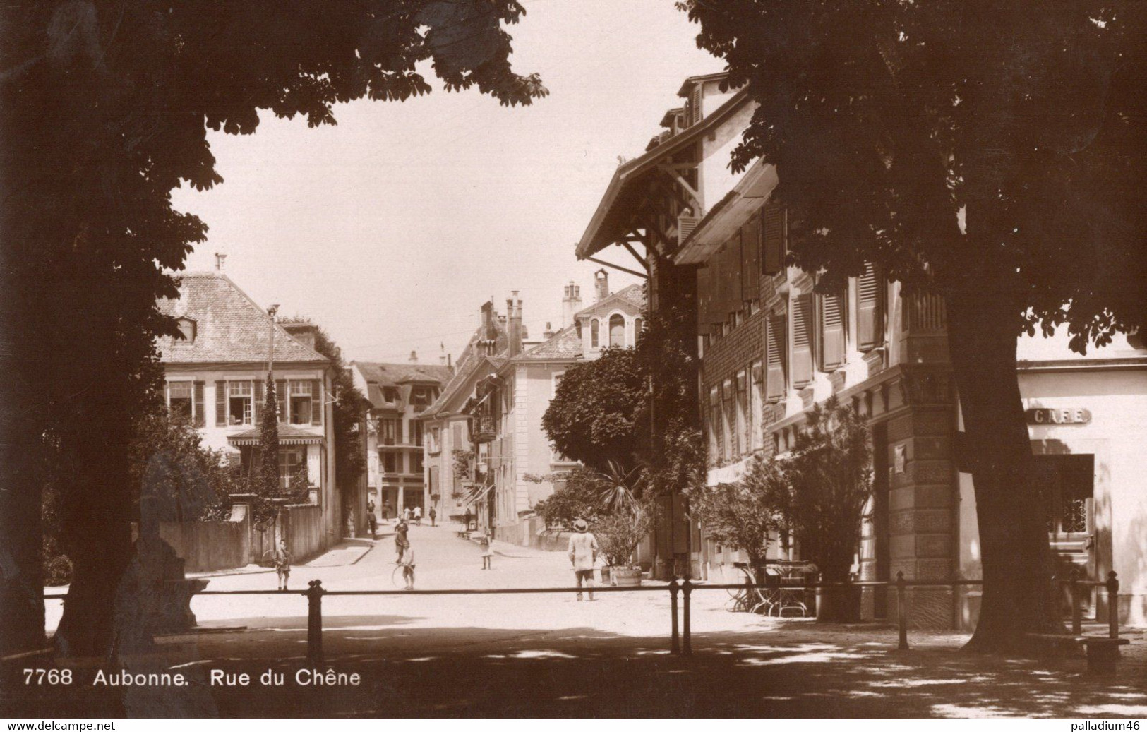 VAUD AUBONNE RUE DU CHÊNE - Phototypie No 7768 - Pas Voyagé - Aubonne