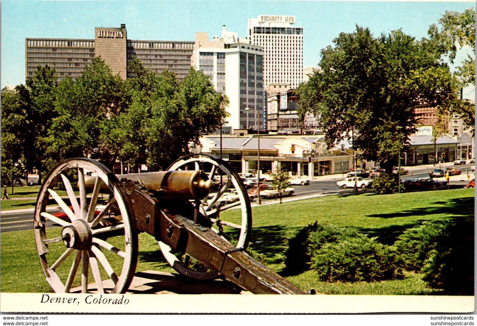 Colorado Denver Downtown Showing Hilton Hotel And Security Life Building - Denver