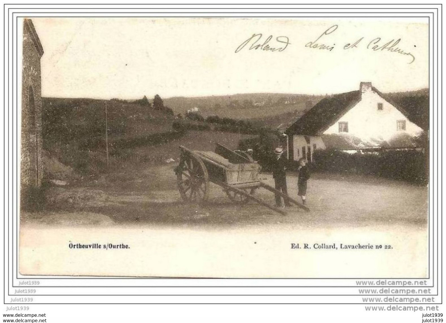 ORTHEUVILLE ..-- TENNEVILLE ..--  1905 Vers SAINT - GILLES ( Mr Mme DELATTRE ) .    Voir Verso . - Tenneville