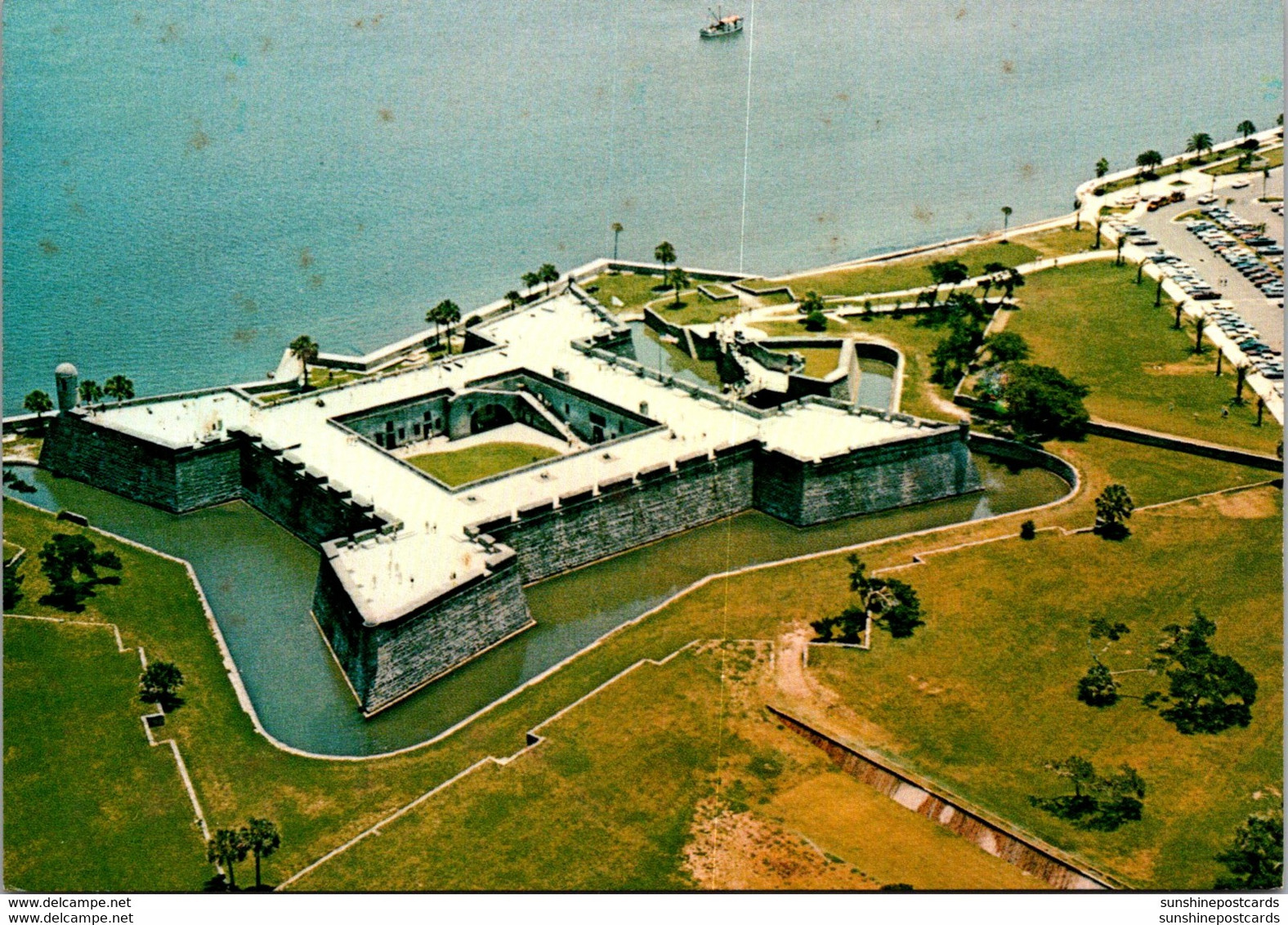 Florida St Augustine Aerial View Of Castillo De San Marcos National Monument - St Augustine