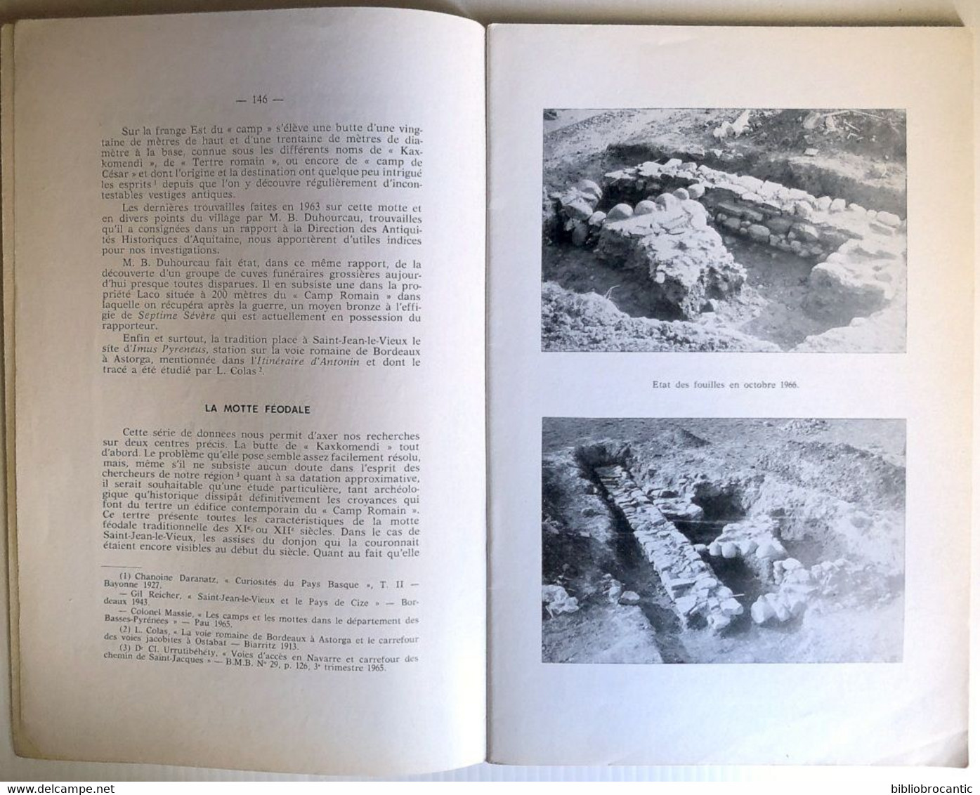 BULLETIN MUSEE BASQUEn°34(4°T.1966)FOUILLES ROMAINES STJEAN LE VIEUX/ LA GACETA DE BAYONA+CHRONIQUES/Som.sur Scan - Pays Basque