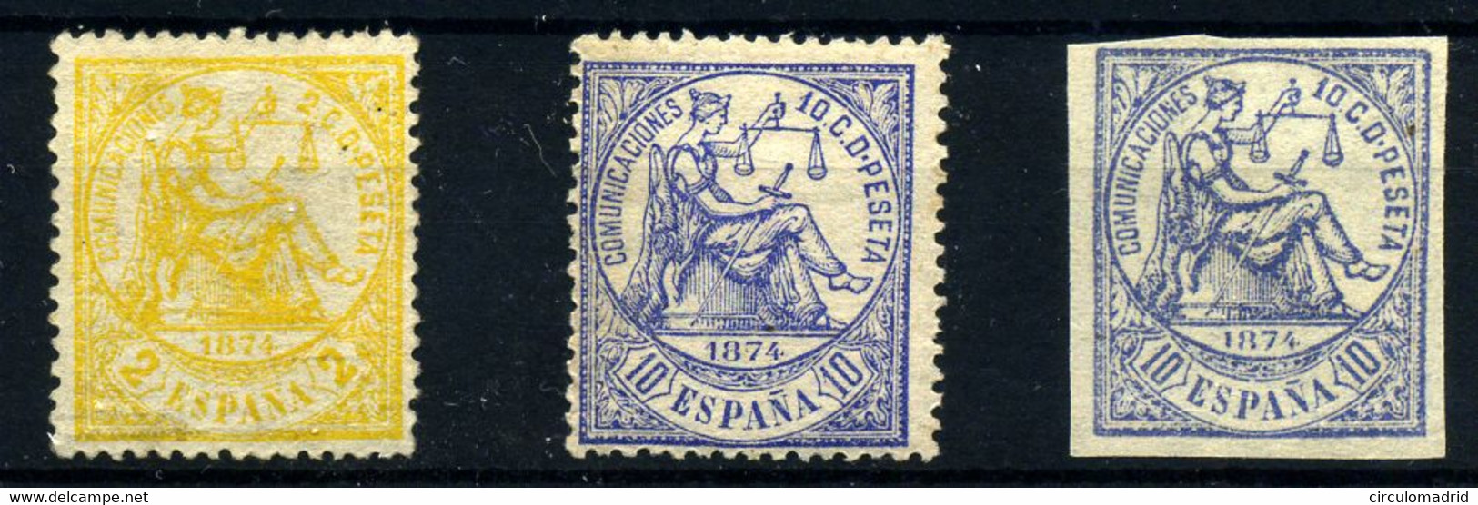 España Nº 143, 145, 145 Año 1874 - Unused Stamps