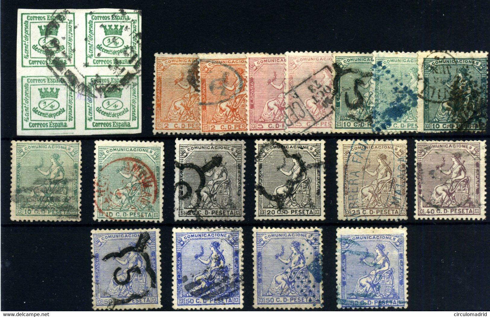 España Nº 130/37 Año 1873 - Used Stamps