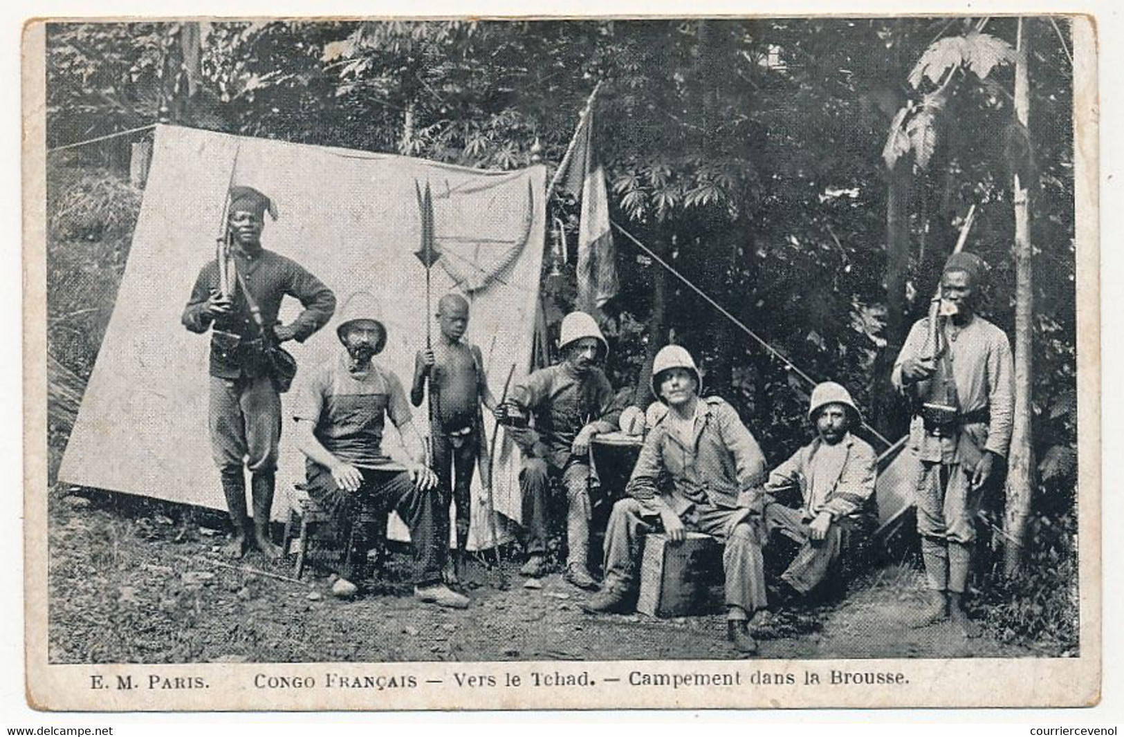 CPA - CONGO Français - Vers Le Tchad - Campement Dans La Brousse - French Congo