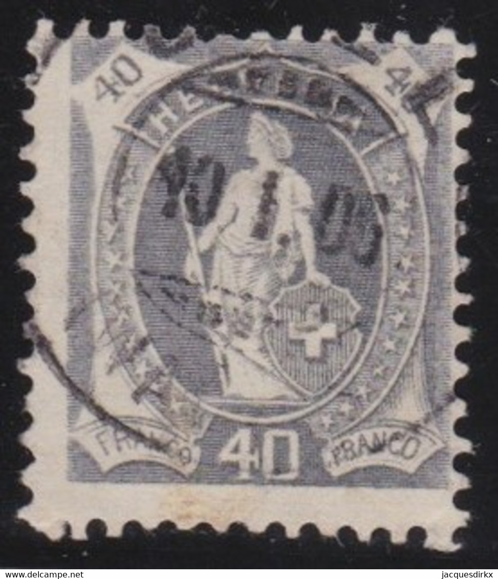Suisse  .    Y&T    .      75        .   O    .      Oblitéré  .   /  .    Gestempelt - Used Stamps