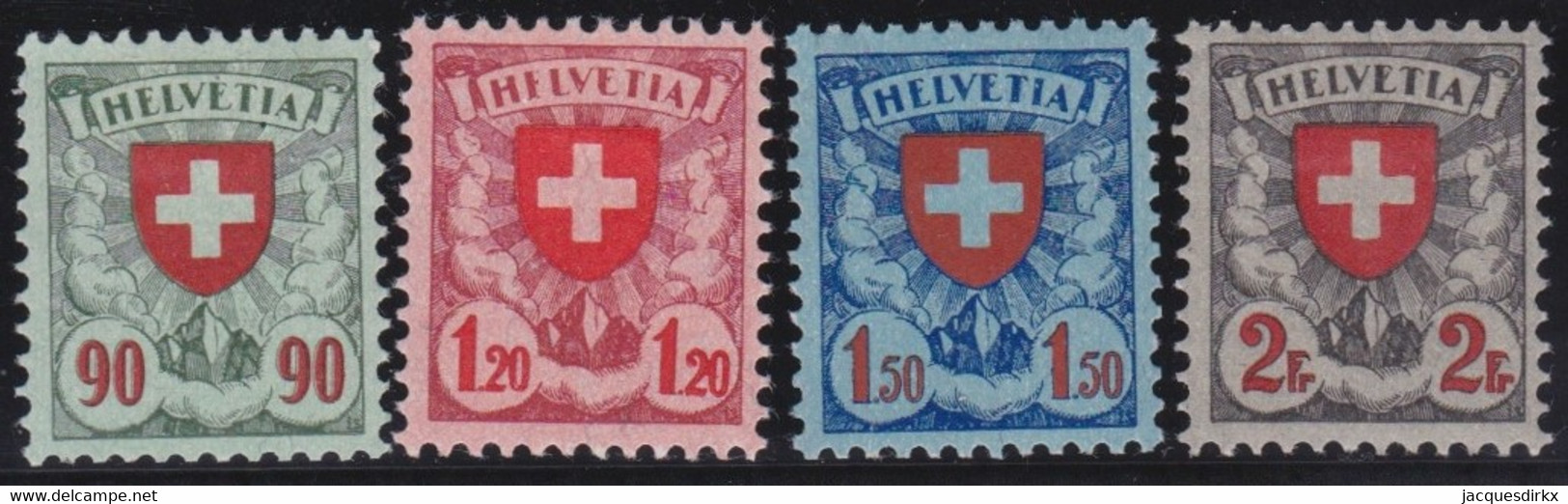 Suisse  .    Y&T    .    208/211      .   *       .    Neuf Avec Gomme  .   /  .   Mint-hinged - Ungebraucht