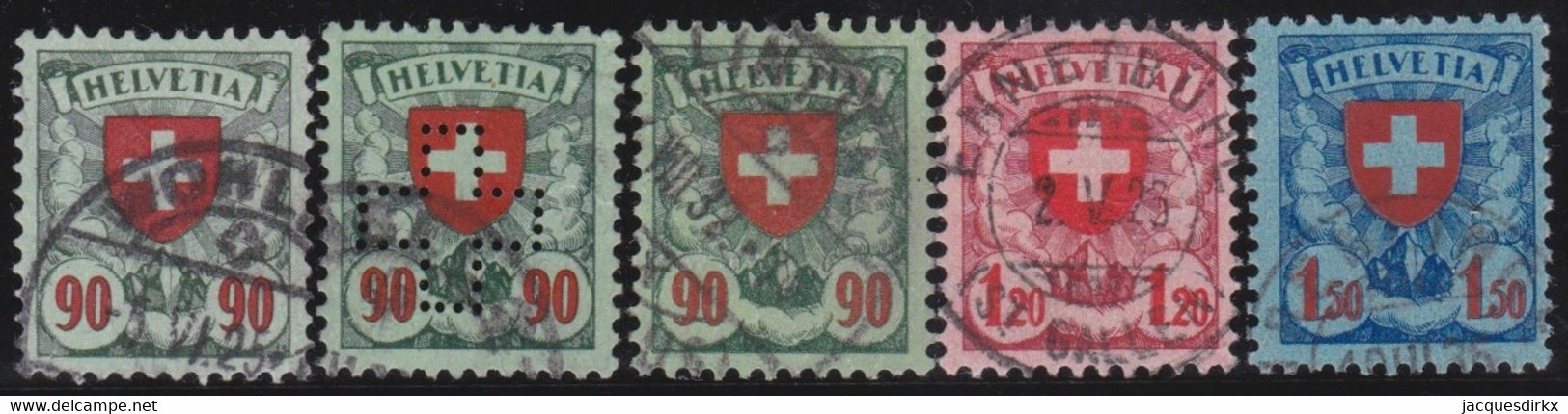 Suisse  .    Y&T    .    208/210      .     O    .      Oblitéré  .   /  .    Gestempelt - Oblitérés