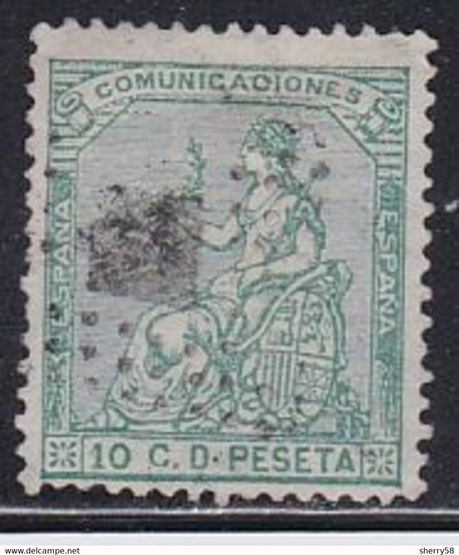 1873-ED. 133 I REPÚBLICA - ALEGORÍA DE ESPAÑA - 10 CENT. VERDE-USADO - Usados