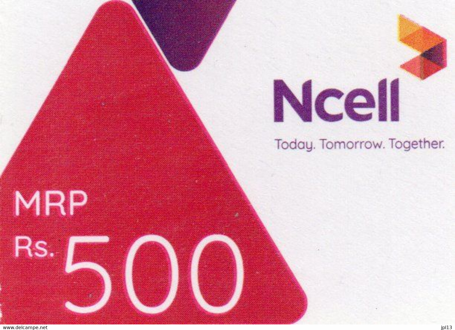 Recharge GSM - Népal - NCell - Rs. 500, Format 1/2,exp.27.09.2024 - Népal