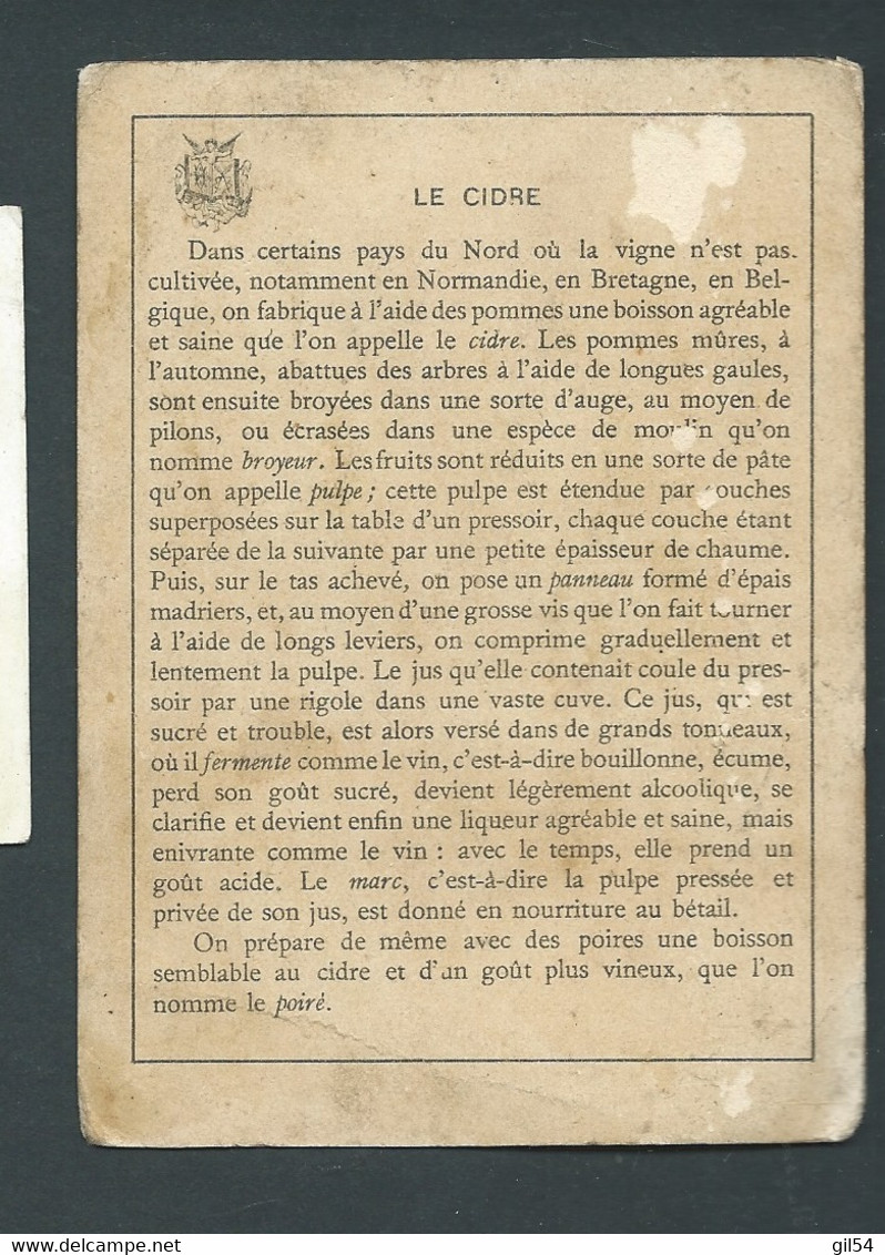 La Cidra - Le Cidre - The Cider   -  Format   12,2 Cm X 8,7 Cm  - Ax 14913 - Küche & Rezepte