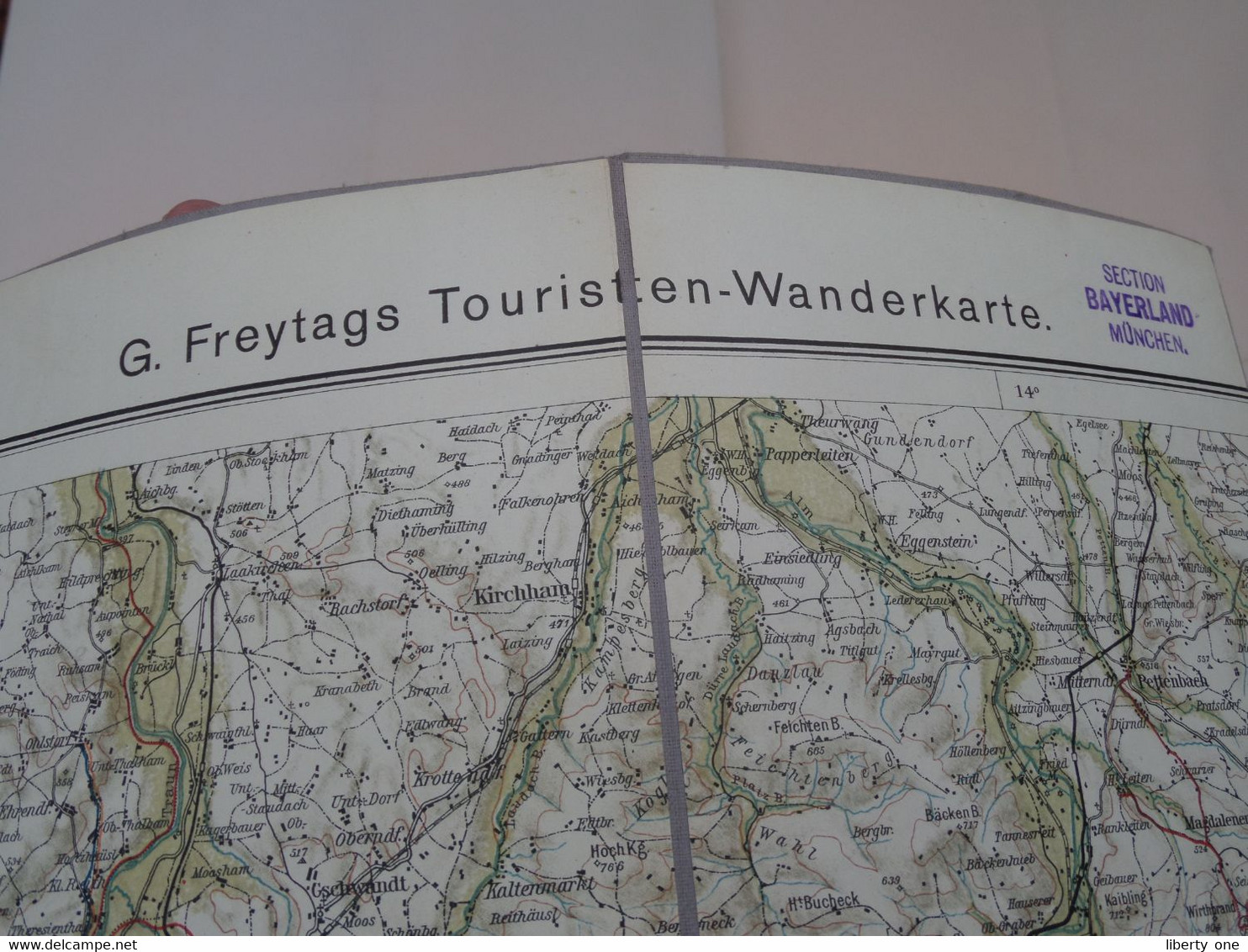 G. FREYTAGS Touristen-Wanderkarte - Blatt VIII Öst. SALZKAMMERGUT > Echelle 1/100000 ( Cotton ) 51 x 65 cm.!