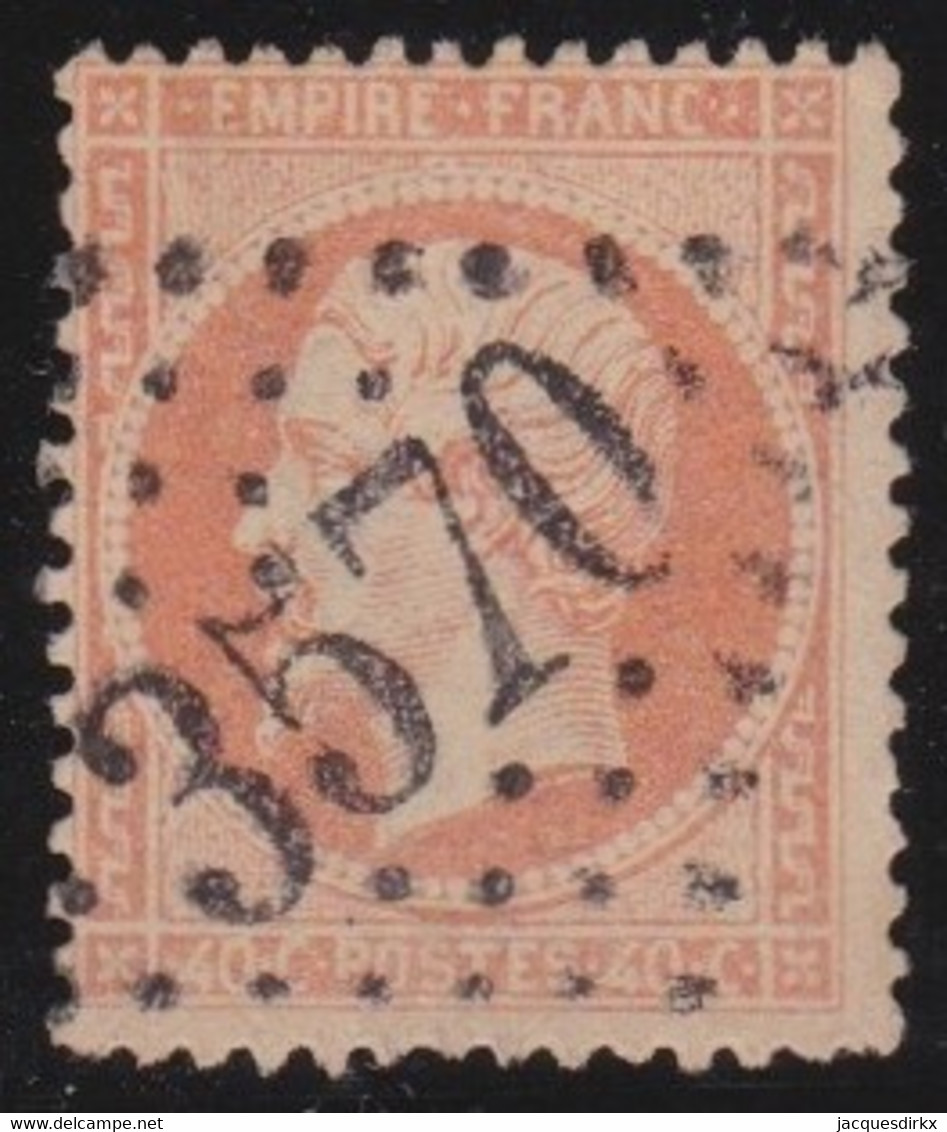 France   .     Y&T      .   23   .        O   .       Oblitéré   .   /    .    Cancelled - 1862 Napoleone III