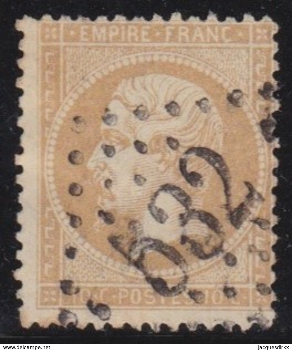 France   .     Y&T      .   21     .         O   .      Oblitéré   .   /    .    Cancelled - 1862 Napoleone III