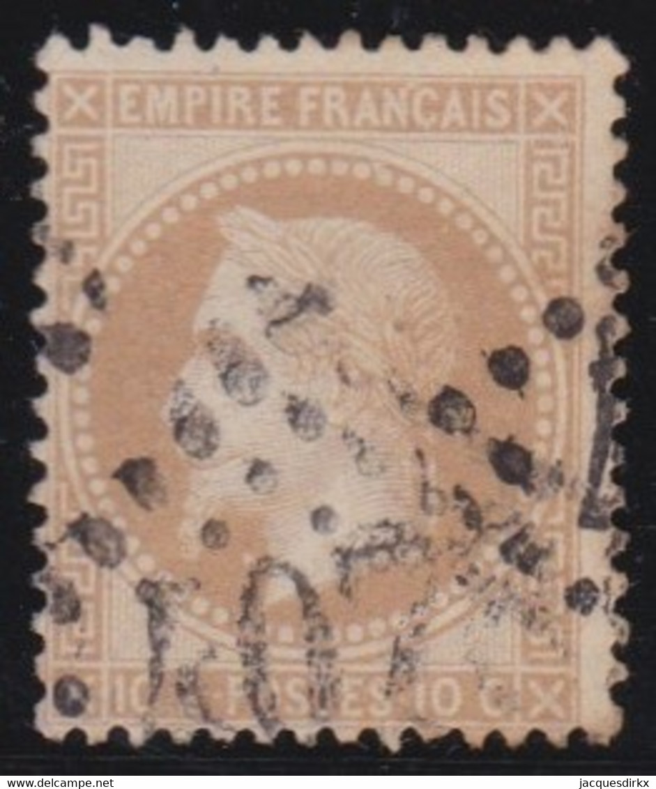 France   .     Y&T      .   28    .       O   .        Oblitéré   .   /    .    Cancelled - 1863-1870 Napoléon III. Laure