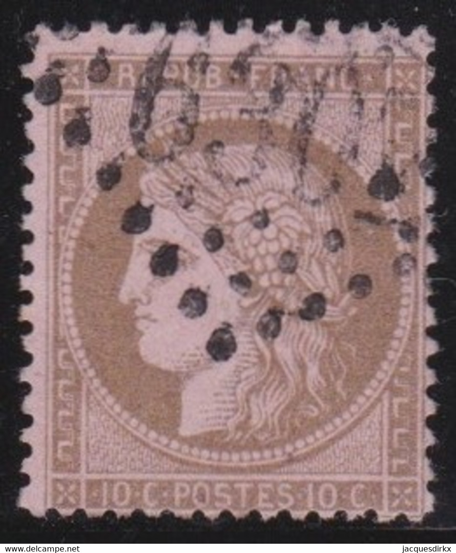 France   .     Y&T      .    58     .       O   .        Oblitéré   .   /    .    Cancelled - 1871-1875 Cérès