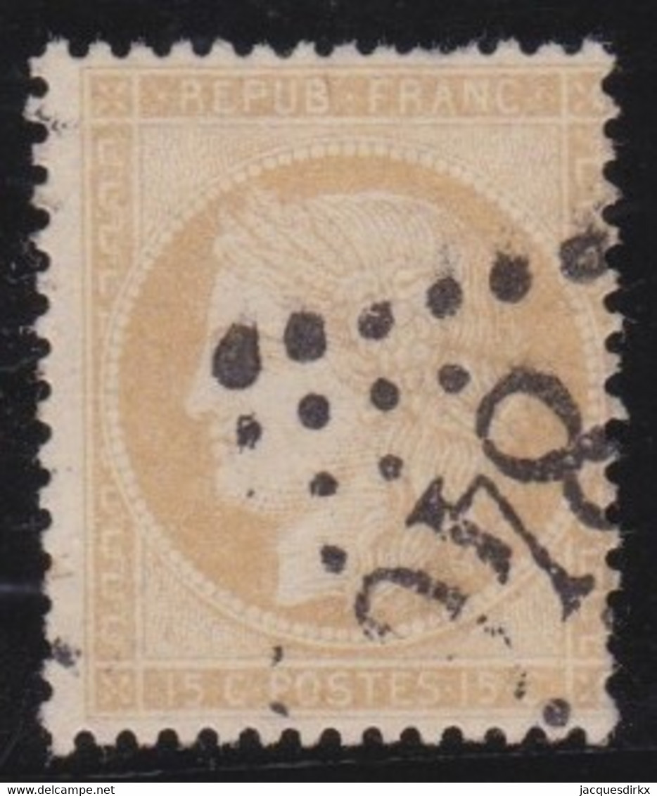 France   .     Y&T      .    59    .       O   .        Oblitéré   .   /    .    Cancelled - 1871-1875 Cérès