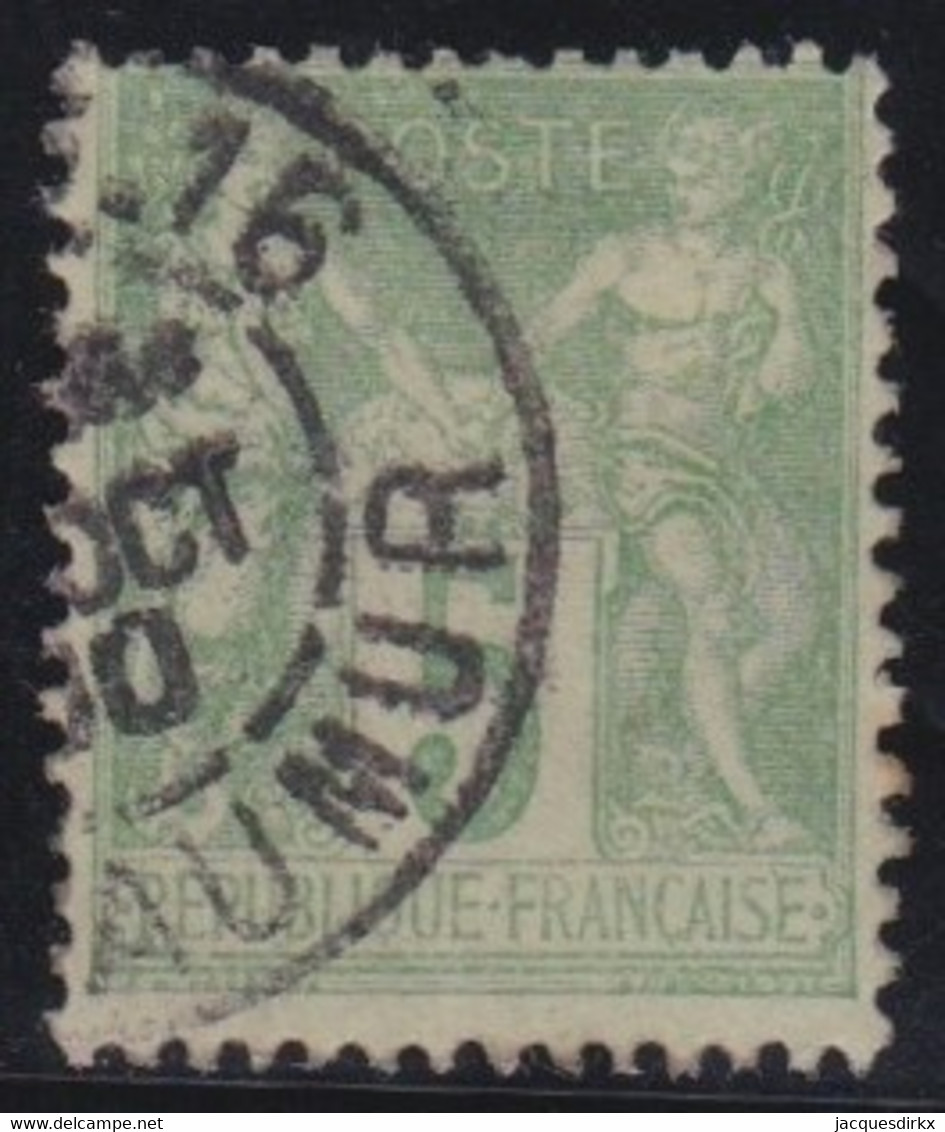 France   .     Y&T      .   102      .       O   .        Oblitéré   .   /    .    Cancelled - 1898-1900 Sage (Type III)