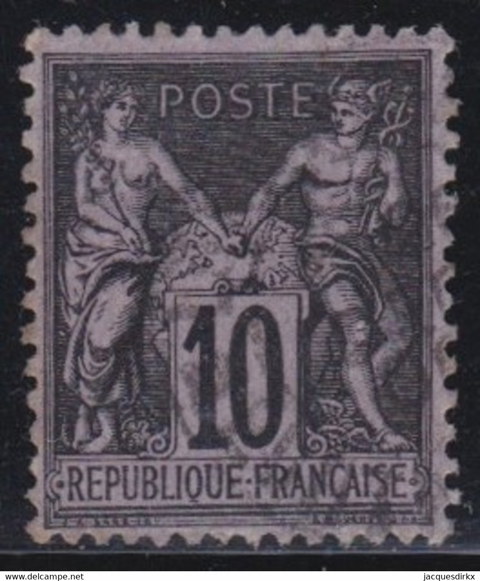 France   .     Y&T      .   103      .       O   .        Oblitéré   .   /    .    Cancelled - 1898-1900 Sage (Type III)