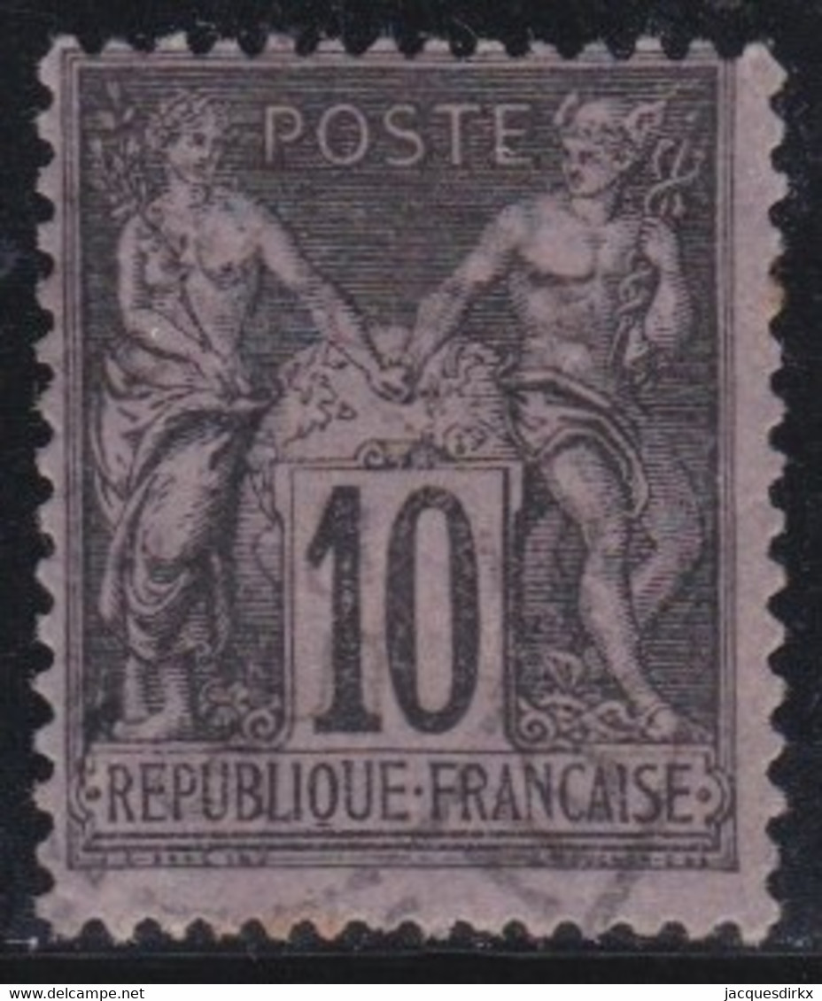 France   .     Y&T      .   103      .       O   .        Oblitéré   .   /    .    Cancelled - 1898-1900 Sage (Type III)