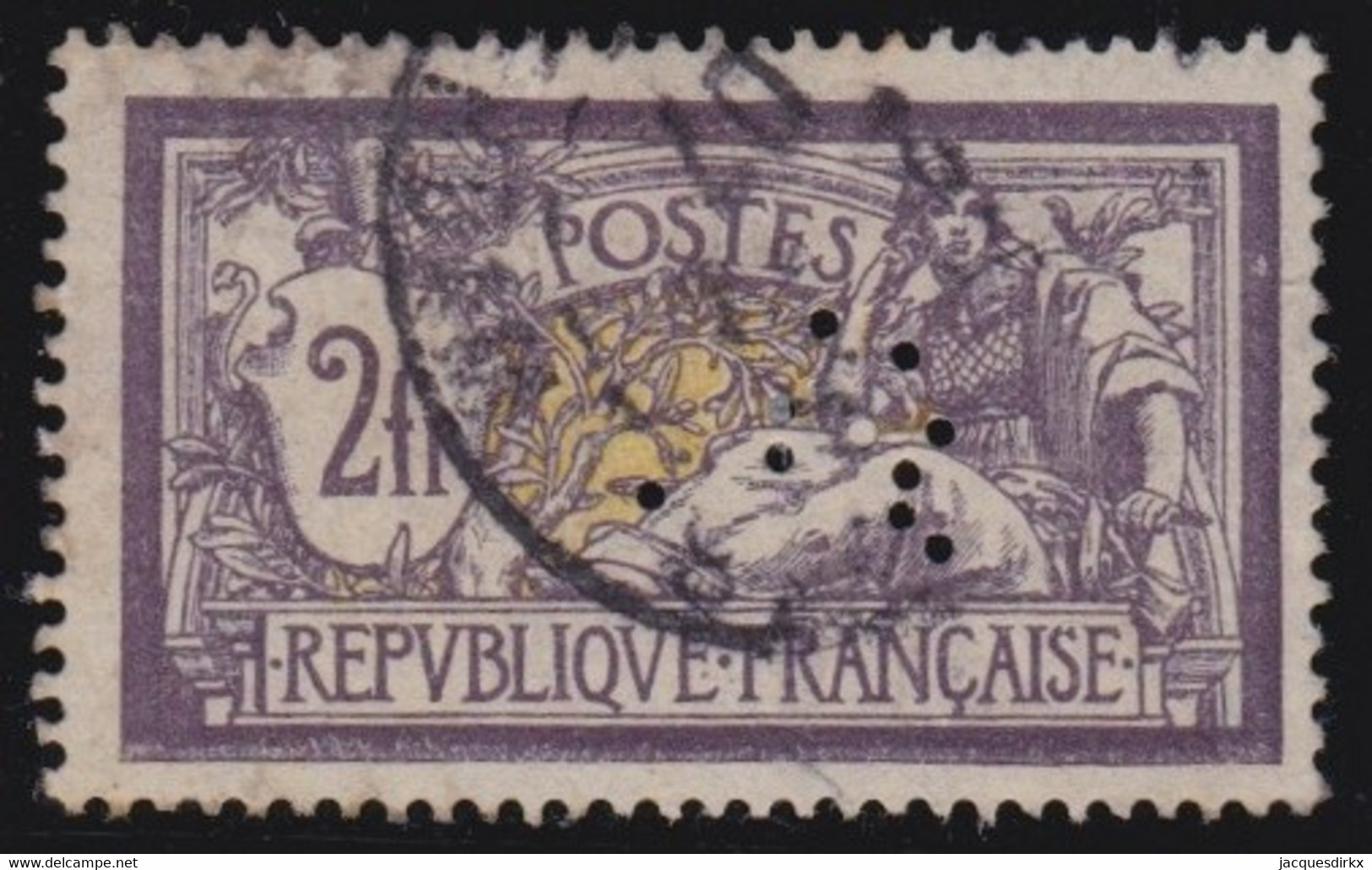 France   .     Y&T      .    122  Perf.  (2 Scans)     .       O   .        Oblitéré   .   /    .    Cancelled - Oblitérés