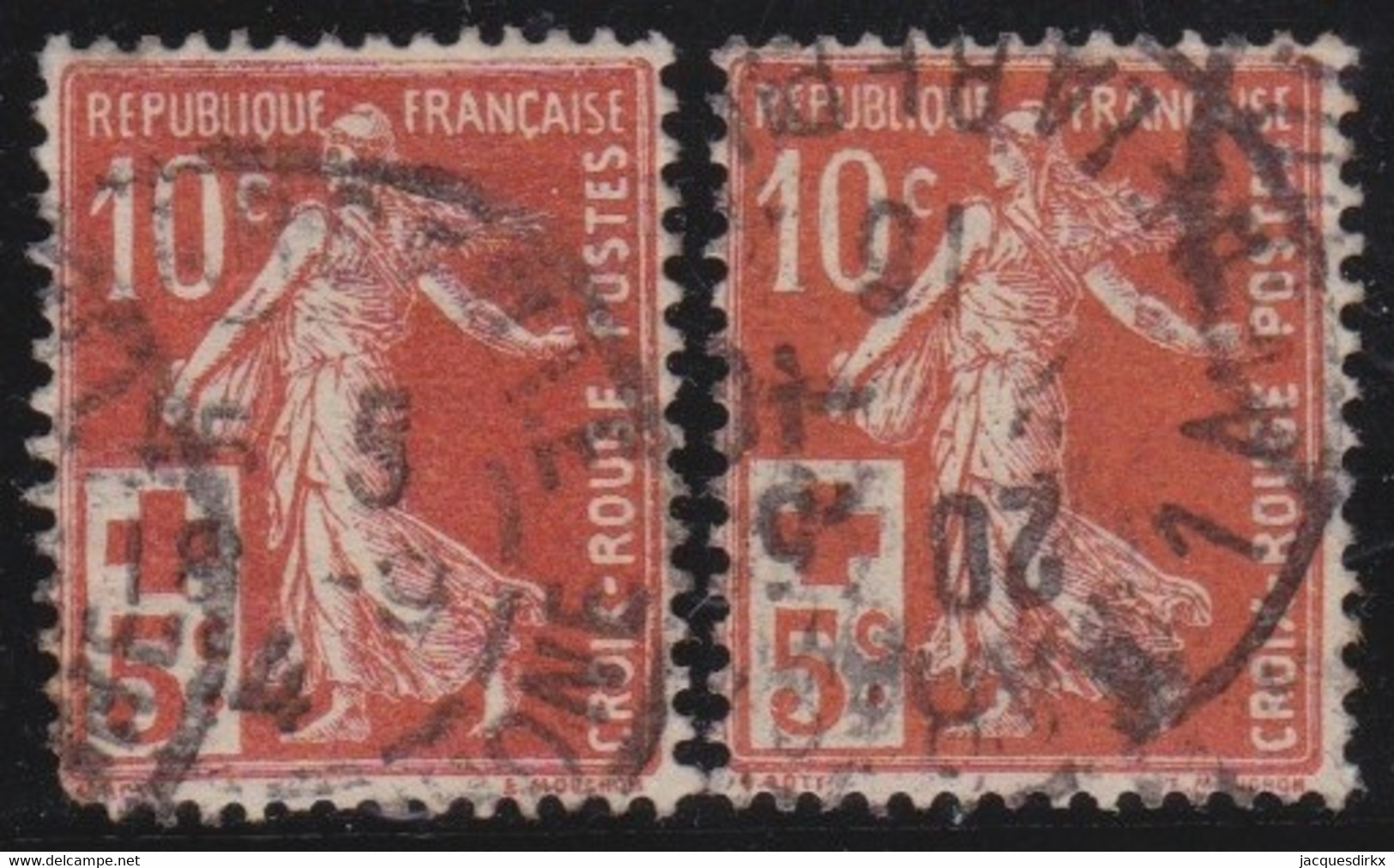 France   .     Y&T      .    147/147a    .       O   .        Oblitéré   .   /    .    Cancelled - Oblitérés