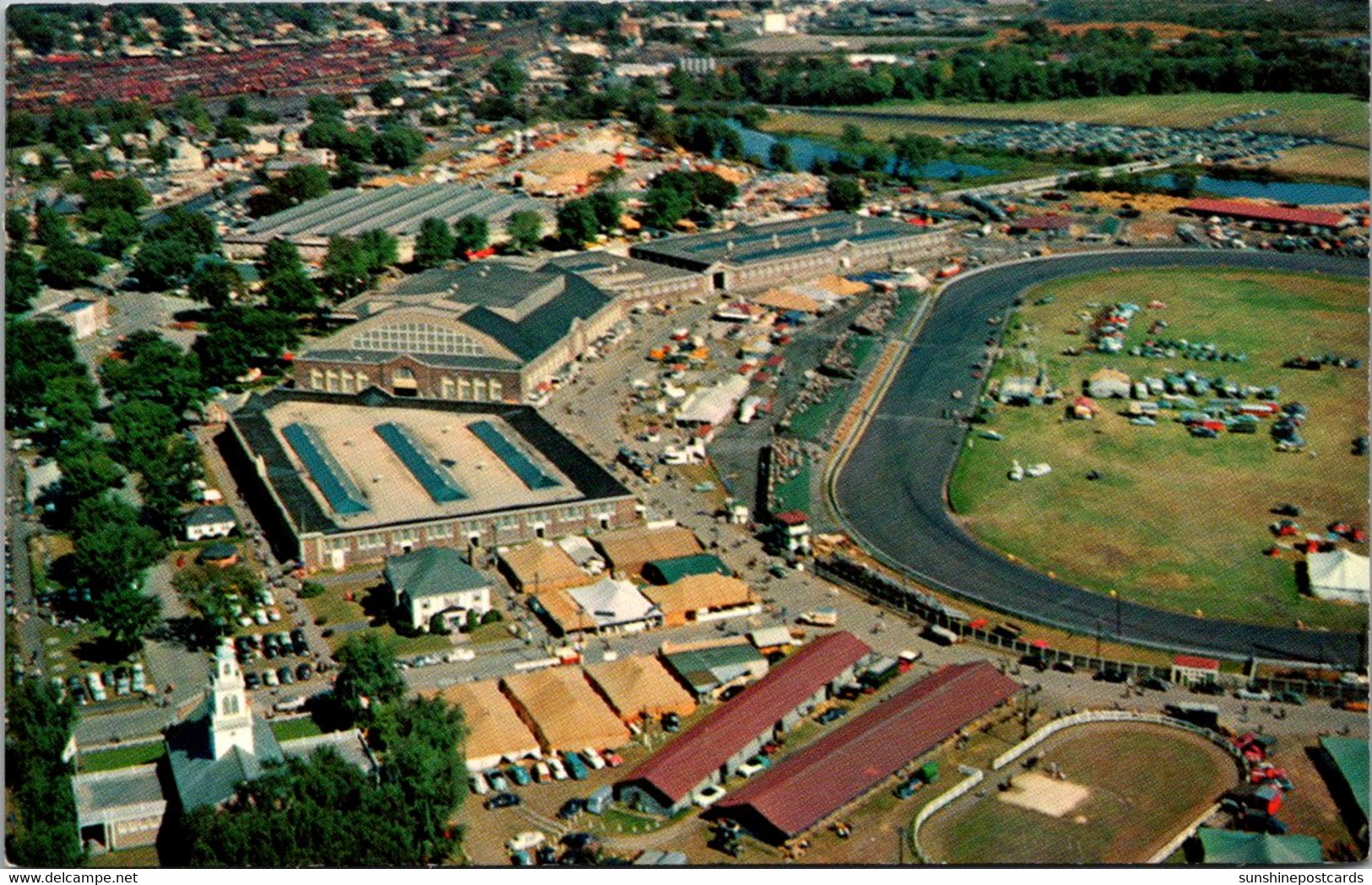 Massachusetts West Springfield Aerial View Eastern States Exposition 1959 - Springfield