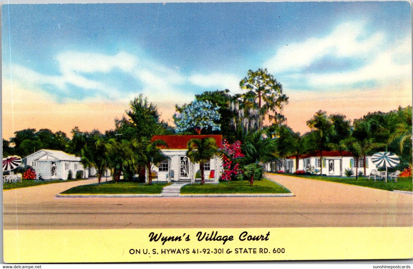 Florida Tampa Wynn's Village Court 1952 - Tampa