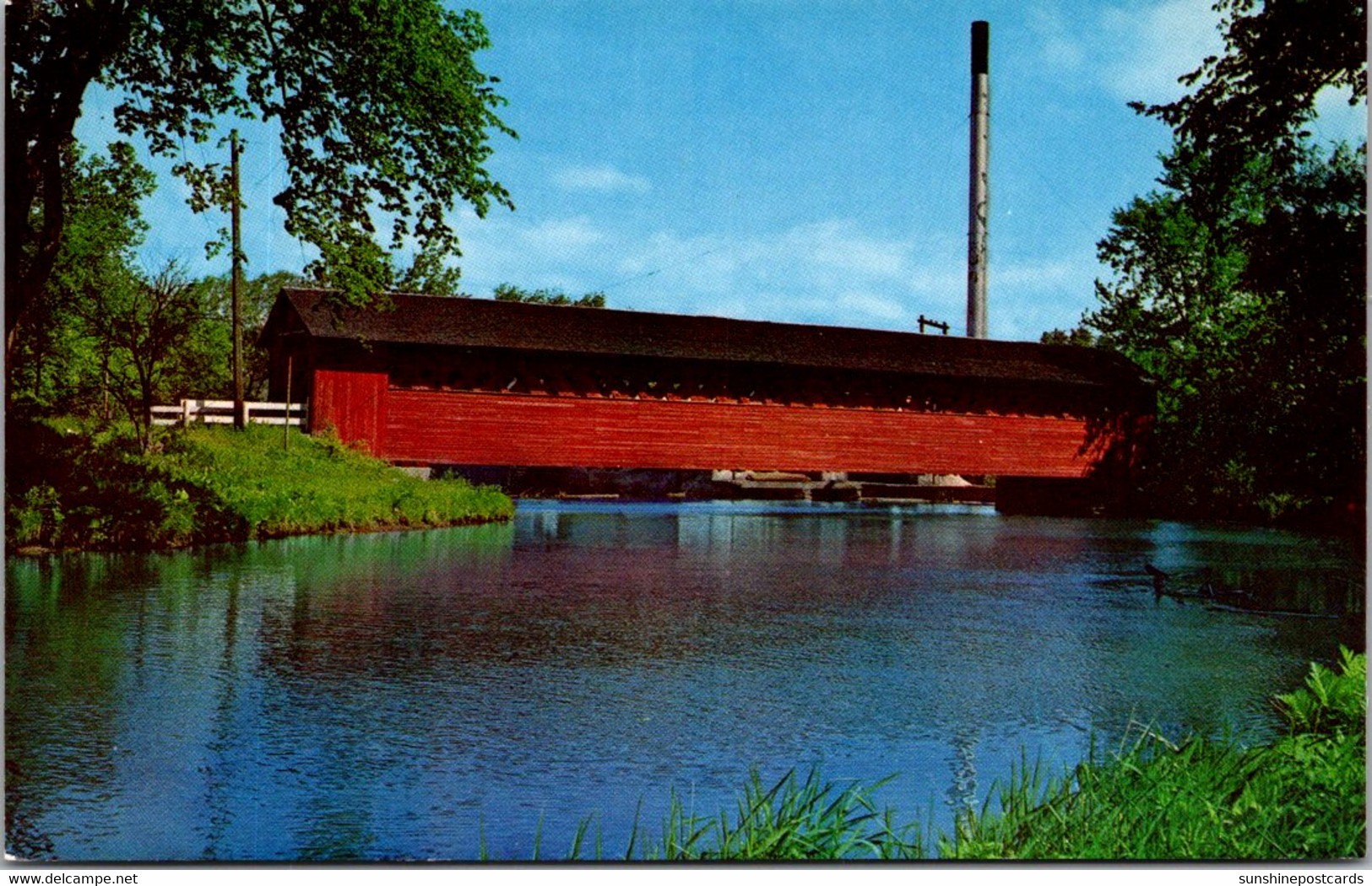 Vermont Bennington Papermill Village Bridge Covered Bridge - Bennington