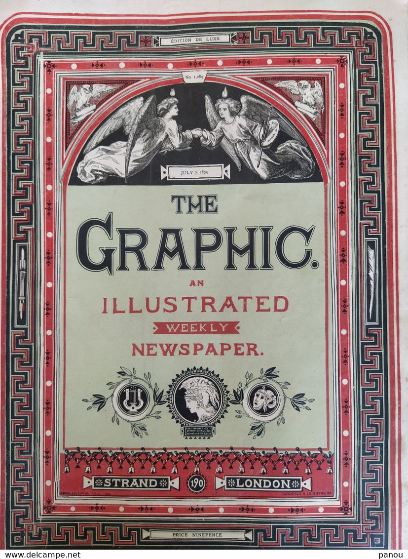 THE GRAPHIC NEWSPAPER MAGAZINE 1284 / 1894. TOWER BRIDGE. DEATH MORT PRESIDENT CARNOT. NEW ZEALAND. THE COOK ISLANDS - Autres & Non Classés