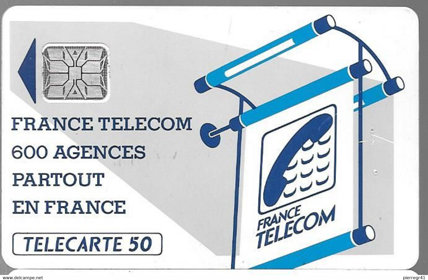 CARTE-PUBLIC 50U-600 AGENCES-Te38.520-SC6 S/ Entourage-Avec Cadre Au N° Ge25593-UtiliséTBE - 600 Agences