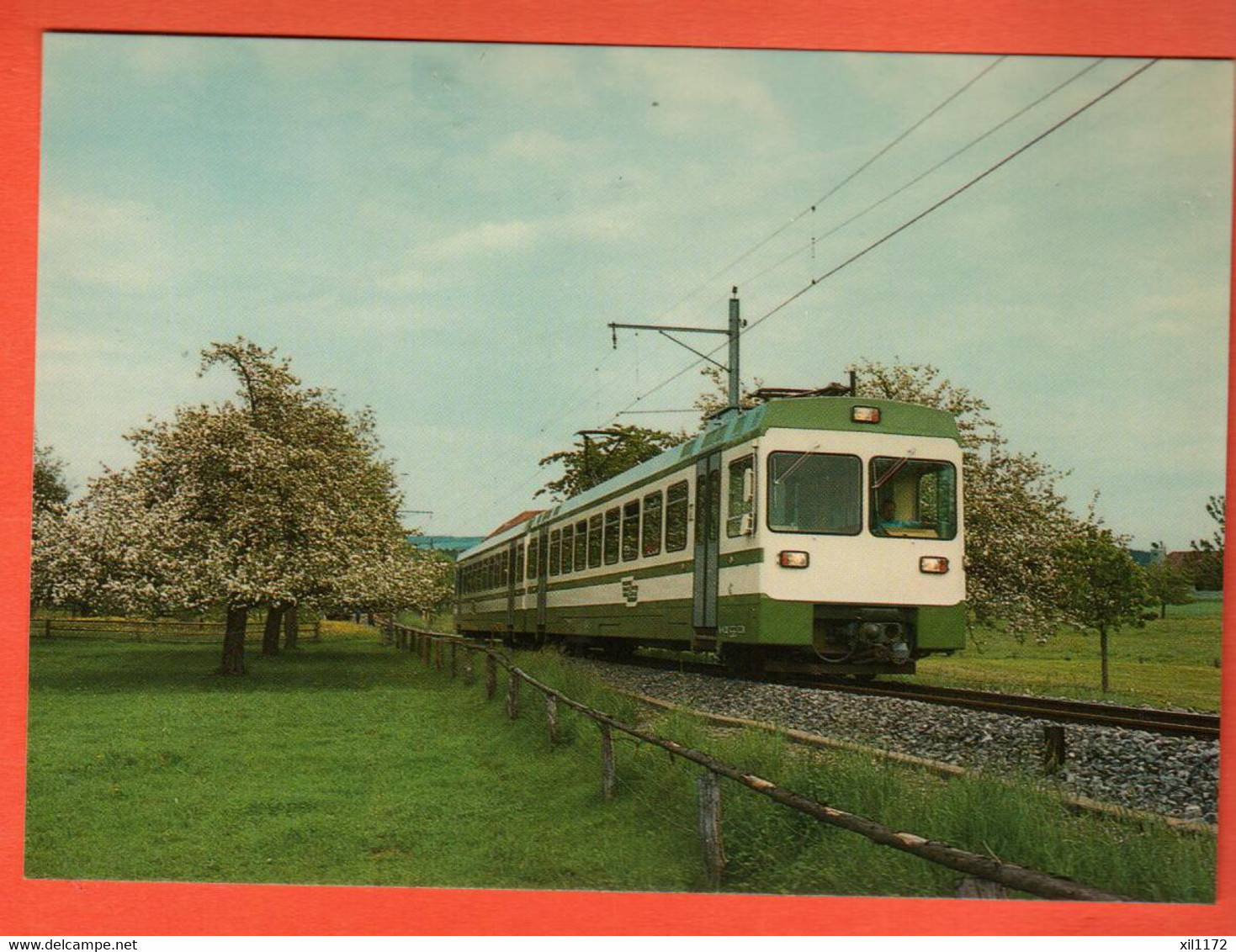 ZQH-05  Train LEB Lausanne Echallens Bercher Au Départ De Fey. LEB. BVA  GF NC - Bercher