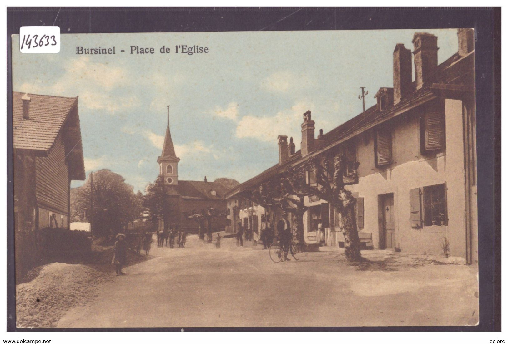 DISTRICT DE ROLLE - BURSINEL - PLACE DE L'EGLISE - TB - Bursinel