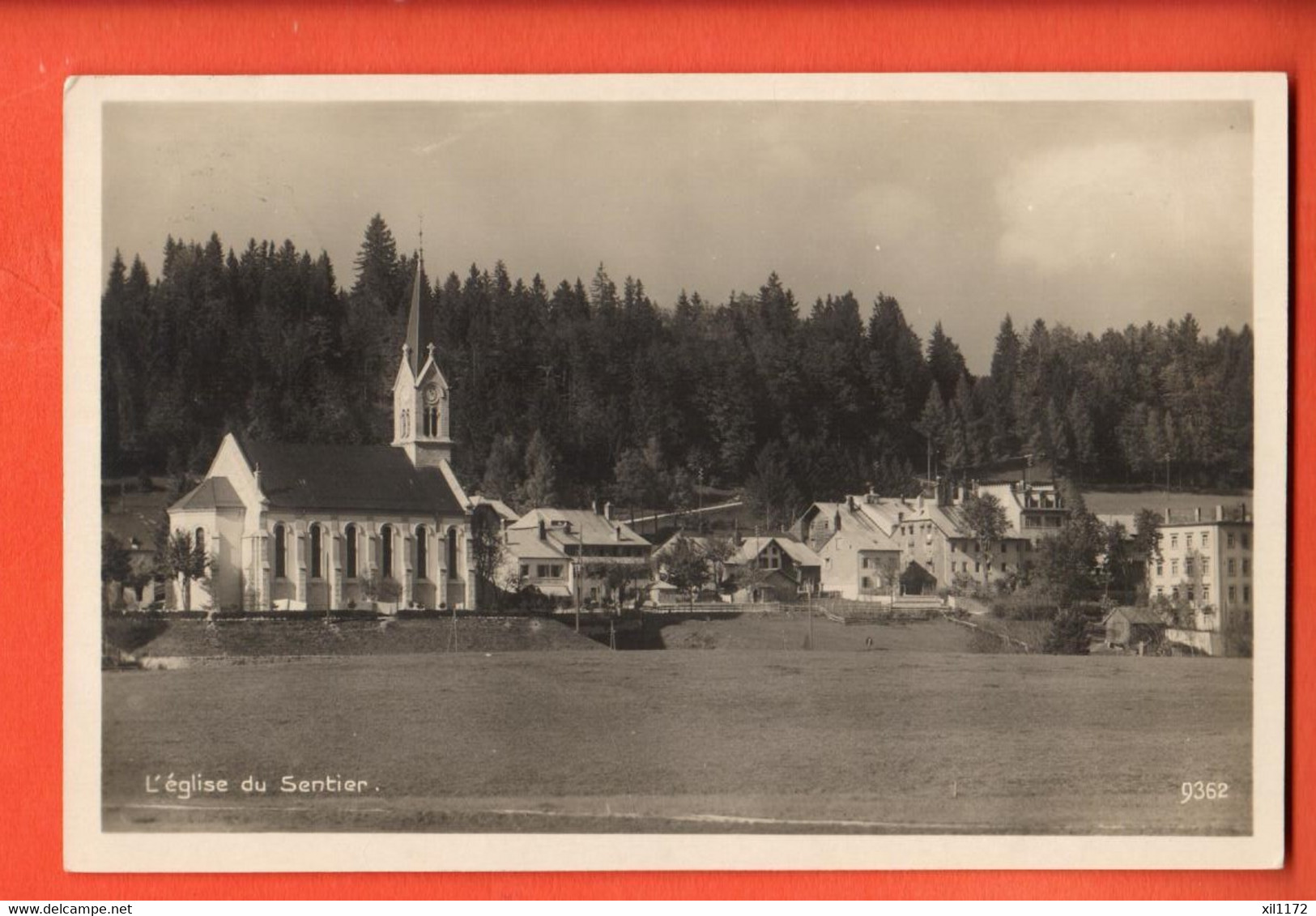 ZQH-41  EGlise Du Sentier Val De Joux . Circulé 1923  Perrochet-Matile 9362 - Roche