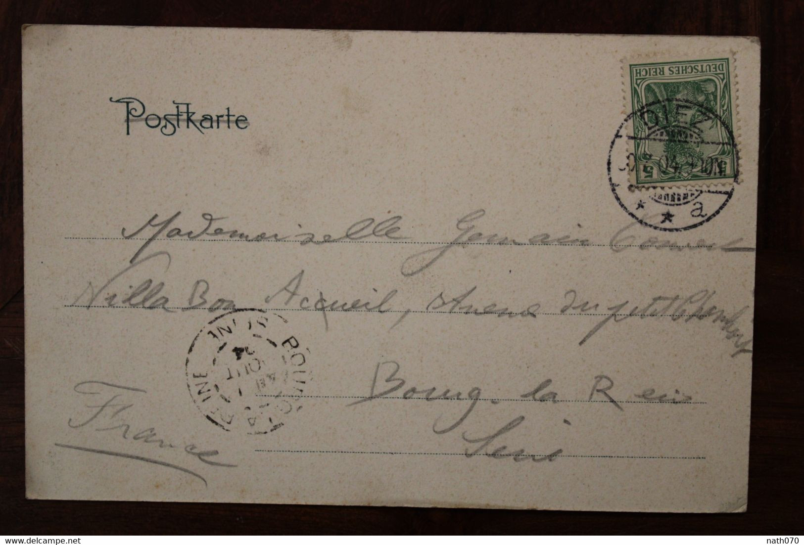 1904 AK Diez A. D. Lahn Wilhelmstrasse Allemagne France Cpa AK Cover Reich Germany Bourg La Reine - Diez