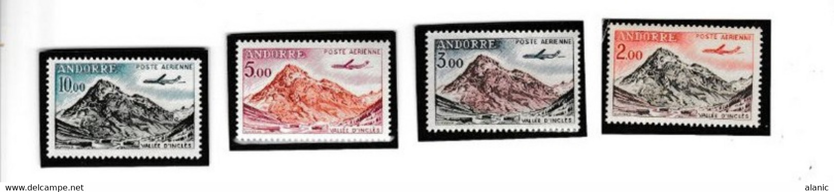 Andorre Français > Poste Aérienne NEUF SANS CHARNIERE N°5 A 8 - Airmail