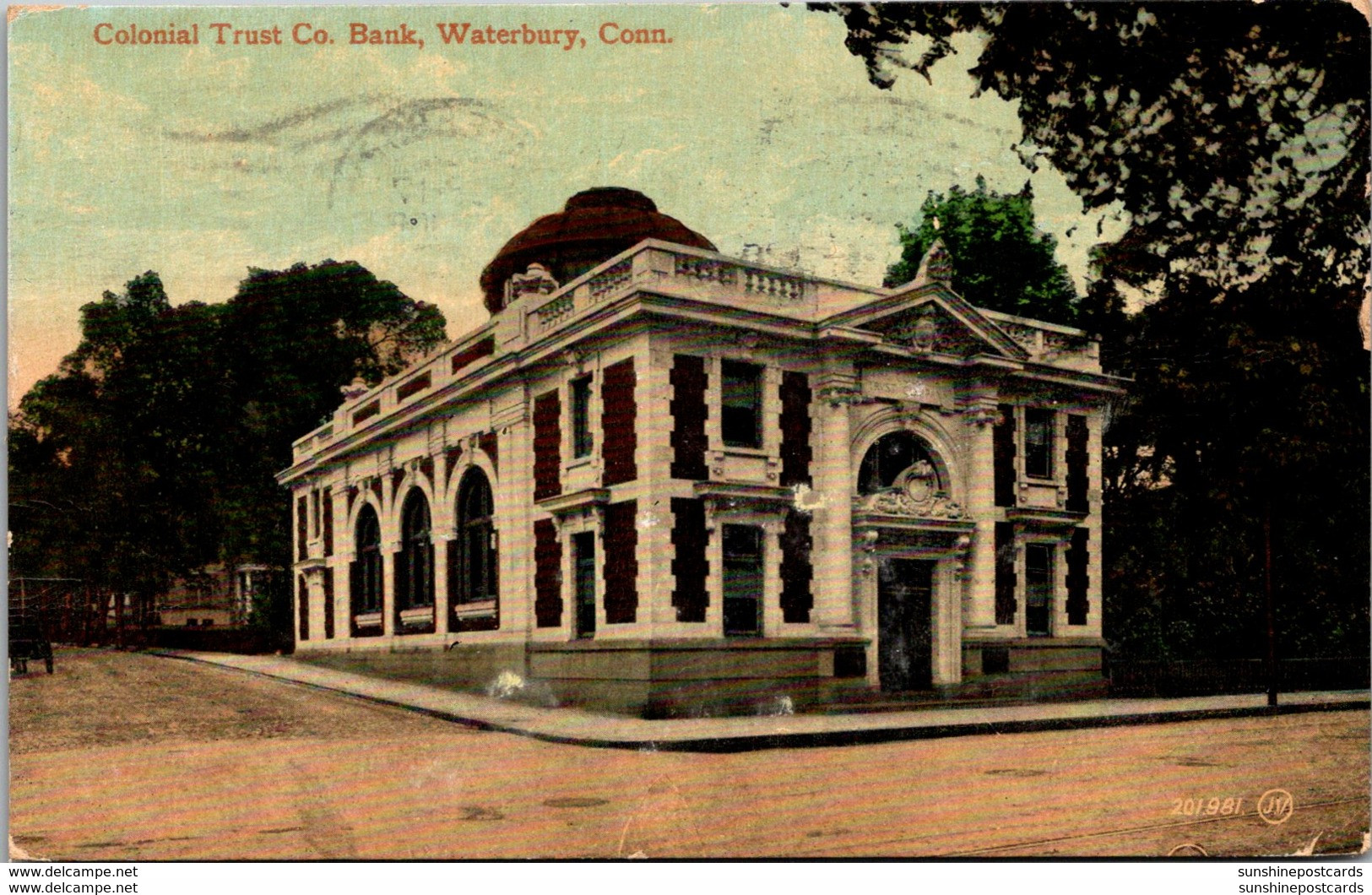 Connecticut Waterbury Colonial Trust Company Bank 1909 - Waterbury
