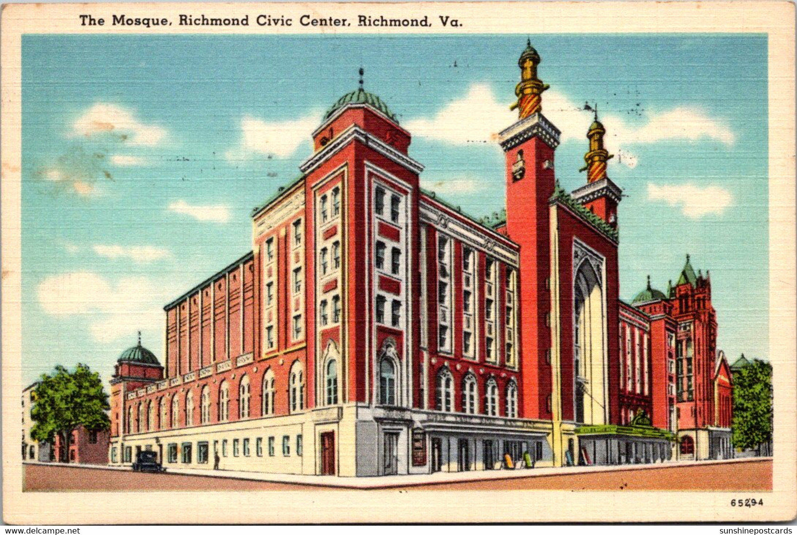 Virginia Richmond Civic Center The Mosque 1939 - Richmond