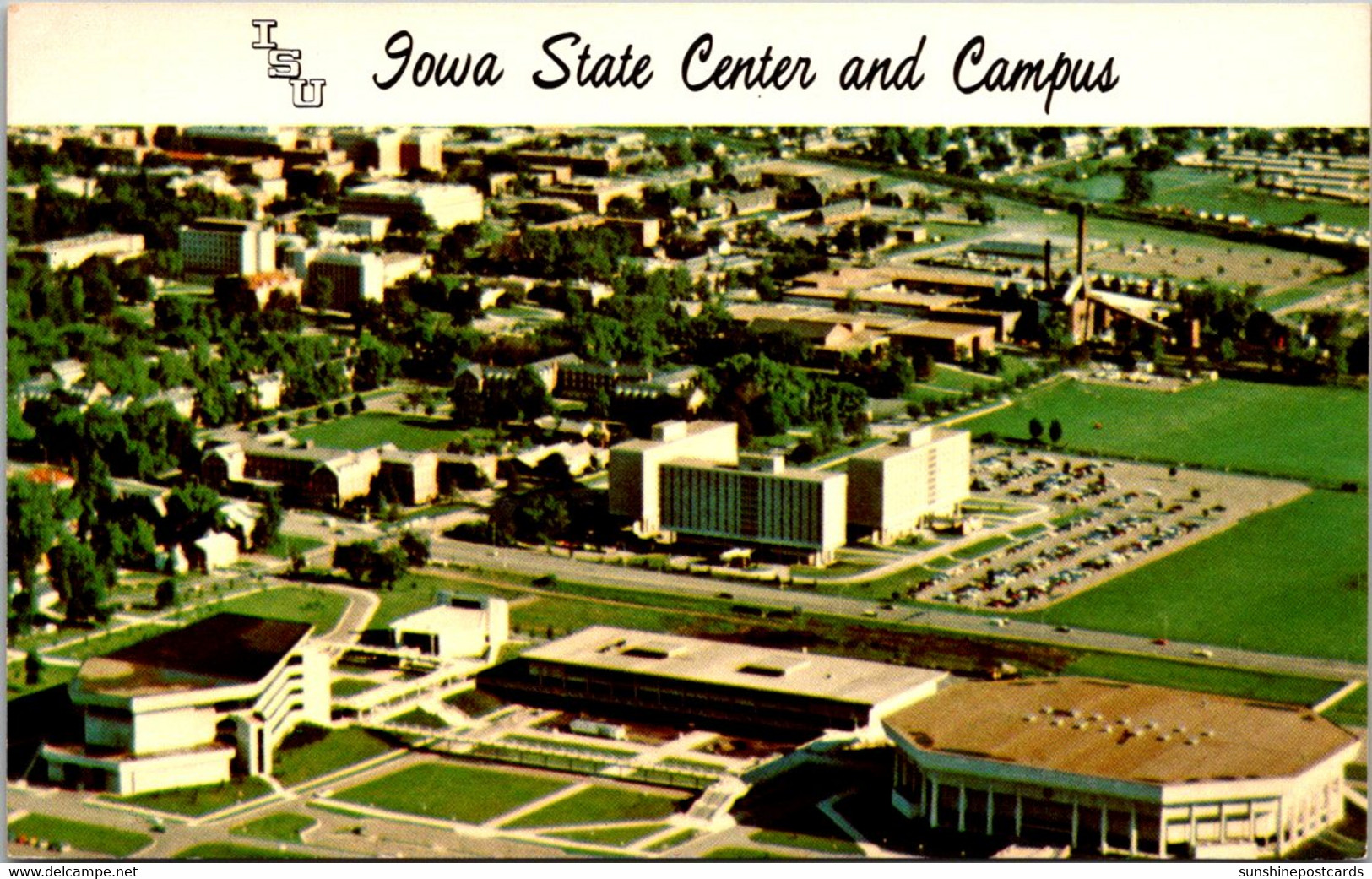 Iowa Ames Aerial View Of Iowa State Center & Iowa State University Campus - Ames